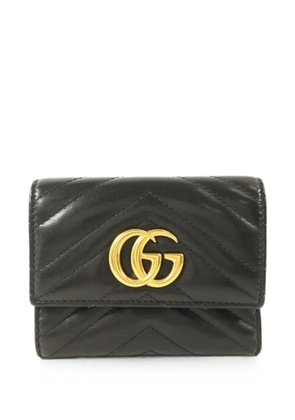 Gucci Pre-Owned GG Marmont trifold wallet - Black