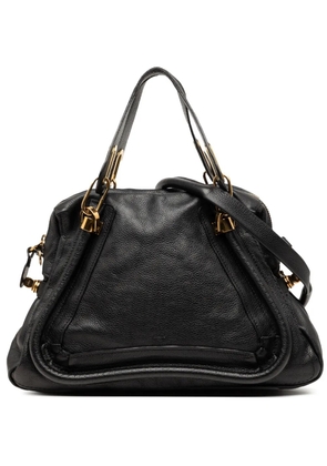 Chloé Pre-Owned 2002-2026 Medium Pebbled Leather Paraty satchel - Black