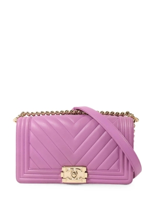 CHANEL Pre-Owned 25 Boy chevron shoulder bag - Purple