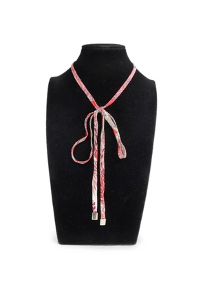 Hermès Pre-Owned silk necklace/bracelet - Red