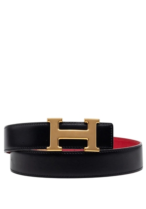 Hermès Pre-Owned 1997 Epsom and Box Calf Constance H Reversible belt - Black