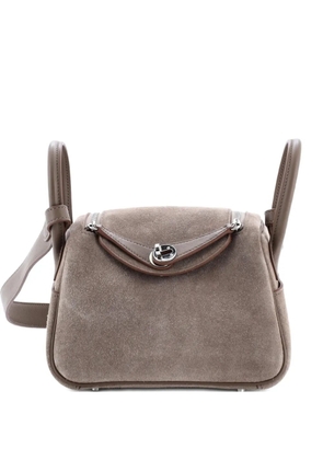 Hermès Pre-Owned Lindy Bag Grizzly and Swift Mini shoulder bag - Grey