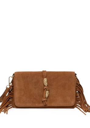 Pedro Del Hierro fringed chain shoulder bag - Brown