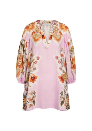 Borgo De Nor Harlow floral-print mini dress - Purple
