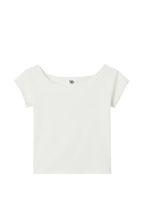 b+ab lettuce-trim T-shirt - White