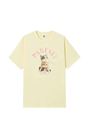 b+ab graphic-print cotton T-shirt - Neutrals