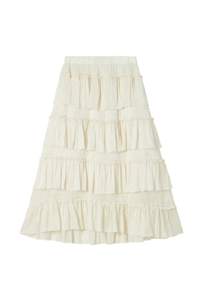 b+ab tiered ruffled skirt - Neutrals