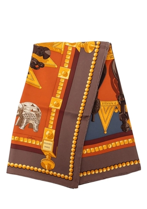 Hermès Pre-Owned 1980-2000 Cuillers d Afrique Silk Scarf 90 scarves - Multicolour