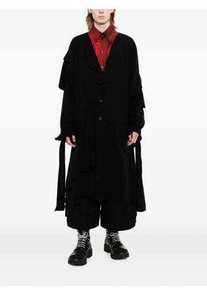 Yohji Yamamoto layered-detail coat - Black