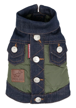 DSQUARED2 x Poldo Dog Couture denim panel jacket - Green