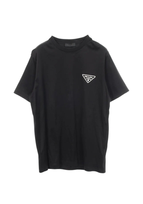 Prada Pre-Owned 2010s triangle-logo T-shirt - Black