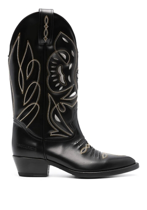 DSQUARED2 70mm cut-out leather mid-calf boots - Black