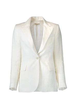 Eleventy single-breasted two-button blazer - White