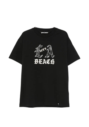 Palm Angels slogan-print cotton T-shirt - Black