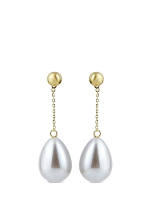 Eshvi pearl-pendant drop earrings - Gold