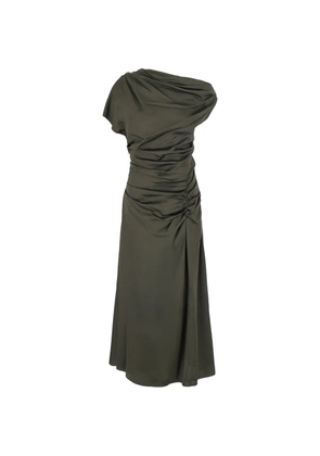 Simkhai draped ruched midi dress - Green