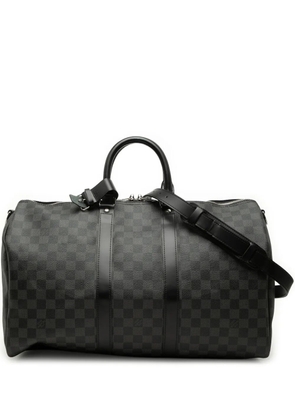 Louis Vuitton Pre-Owned 2013 Damier Graphite Keepall Bandouliere 45 travel bag - Black
