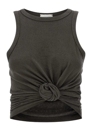 Magda Butrym knot-detail raw-texture tank top - Grey