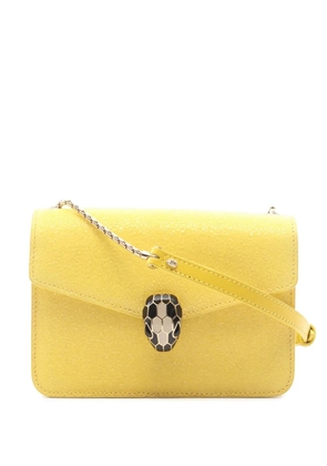 Bvlgari Pre-Owned 2010-2026 Small Galuchat and Calfskin Serpenti Forever crossbody bag - Yellow