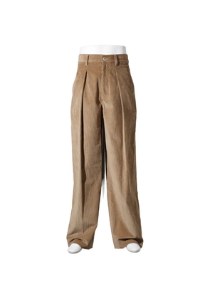 JW Anderson single-pleat corduroy trousers - Brown