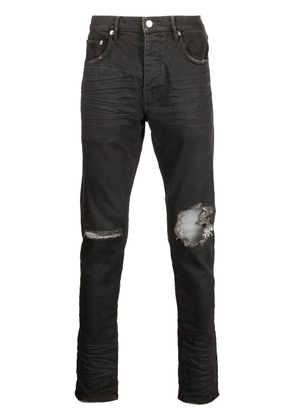 Purple Brand ripped-detail slim-fit jeans - Grey