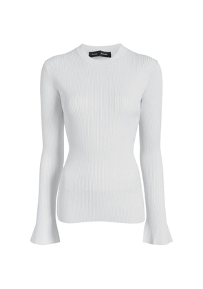 Proenza Schouler Nir top in silk viscose - White