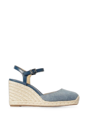 Michael Kors Kenzie buckle-fastening wedge sandals - Blue