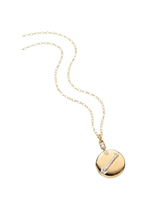 MONICA RICH KOSANN diamond arrow locket necklace - Gold