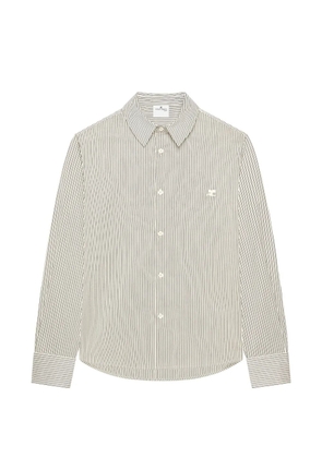 Courrèges striped poplin shirt - Neutrals