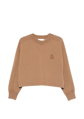 MARANT ÉTOILE Sunny logo-embroidered sweatshirt - Brown