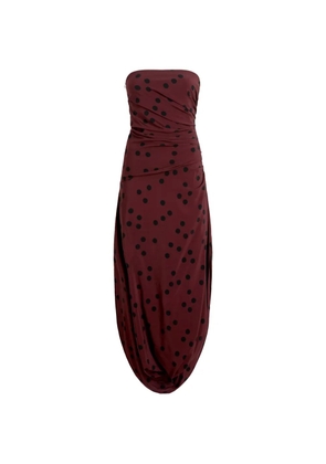 Proenza Schouler Nayara dress in printed dot stretch viscose - Brown