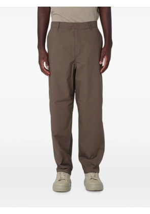 Armani Exchange pleated straight-leg trousers - Brown