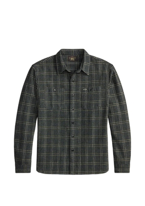 Ralph Lauren RRL checked long-sleeved shirt - Blue