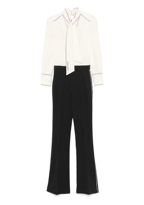 Elisabetta Franchi georgette jumpsuit - Neutrals