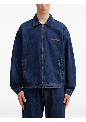 NO PROBLEMO No Problemo embroidered regular fit denim jacket - Blue