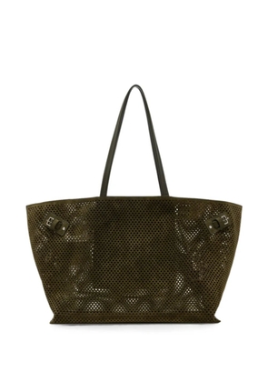 Proenza Schouler Days Carryall in perforated suede tote bag - Green