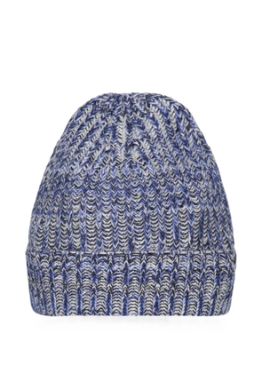 Malo ribbed-knit beanie hat - Blue