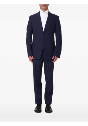 Emporio Armani flap-pocket single-breasted suit - Blue