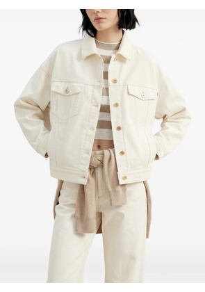 Brunello Cucinelli button-up denim jacket - Neutrals