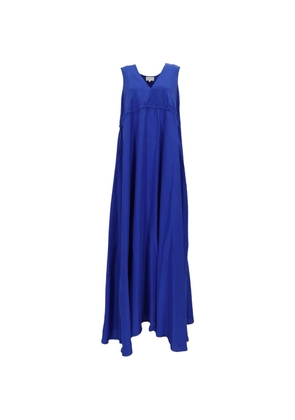 P.A.R.O.S.H. V-neck silk maxi dress - Blue