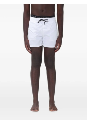 Ea7 Emporio Armani drawstring swim shorts - White