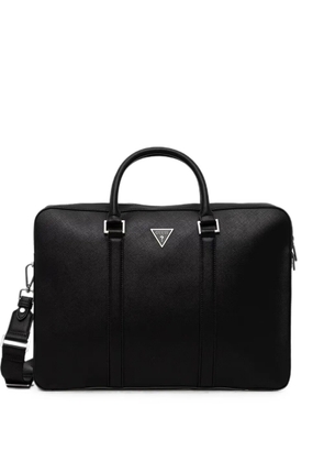 GUESS USA Milano logo-plaque briefcase - Black
