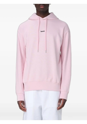 DISCLAIMER logo-print drop-shoulder hoodie - Pink