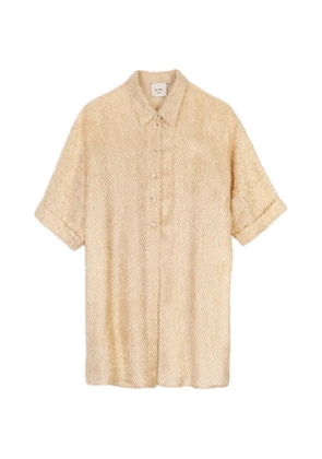 Alysi plumetis short-sleeve shirt - Neutrals