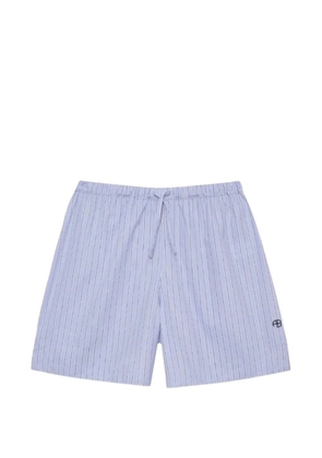 ANINE BING Ramy pinstripe shorts - Blue