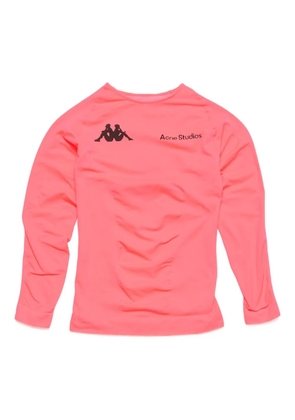 Acne Studios x Kappa logo t-shirt - Pink