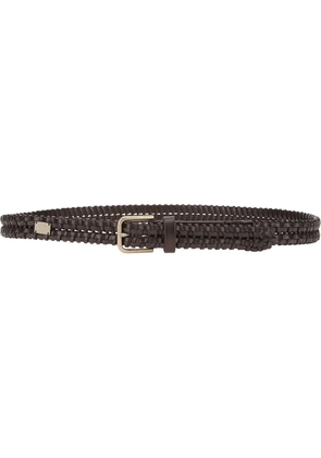 Dolce & Gabbana woven leather belt - Black