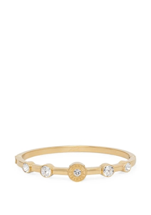 Karl Lagerfeld crystal-embellished logo-engraved bracelet - Gold