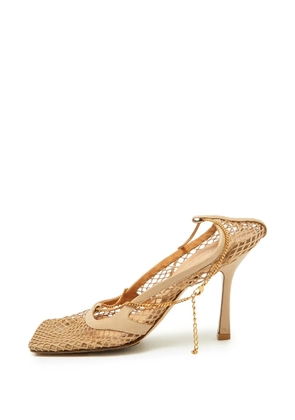 Bottega Veneta Pre-Owned Stretch mesh pumps - Neutrals
