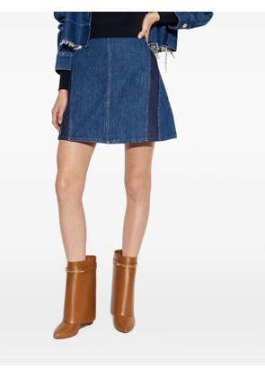 Givenchy panelled A-line mini skirt - Blue